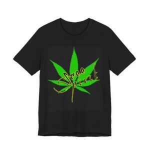 Free Spirit T-Shirt — Green Cannabis Leaf Graphic Tee