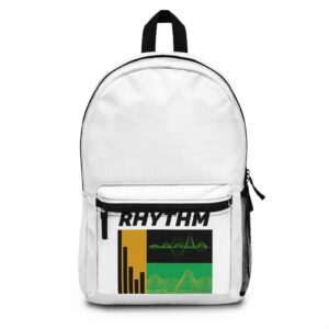 rhythm graphic backpack – music wavebeat design