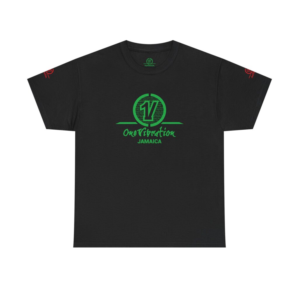 one vibration jamaica t shirt — reggae inspired logo tee