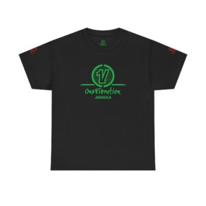 one vibration jamaica t shirt — reggae inspired logo tee