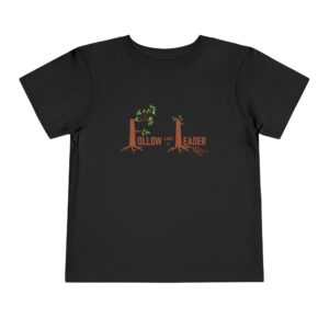 Home follow the leader toddler tee — cute tree trunk design for kids