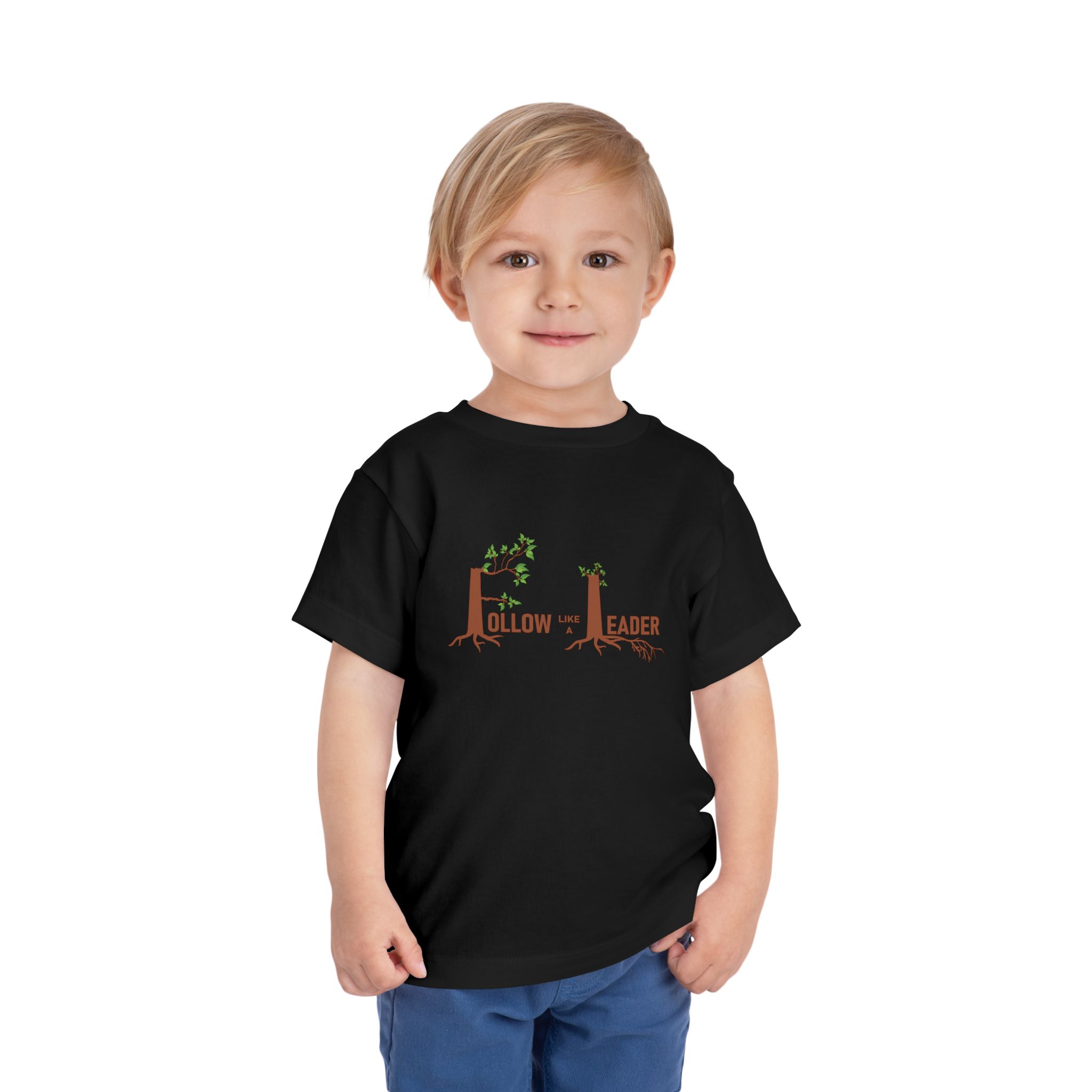 follow the leader toddler tee — cute tree trunk design for kids follow the leader toddler tee — cute tree trunk design for kids