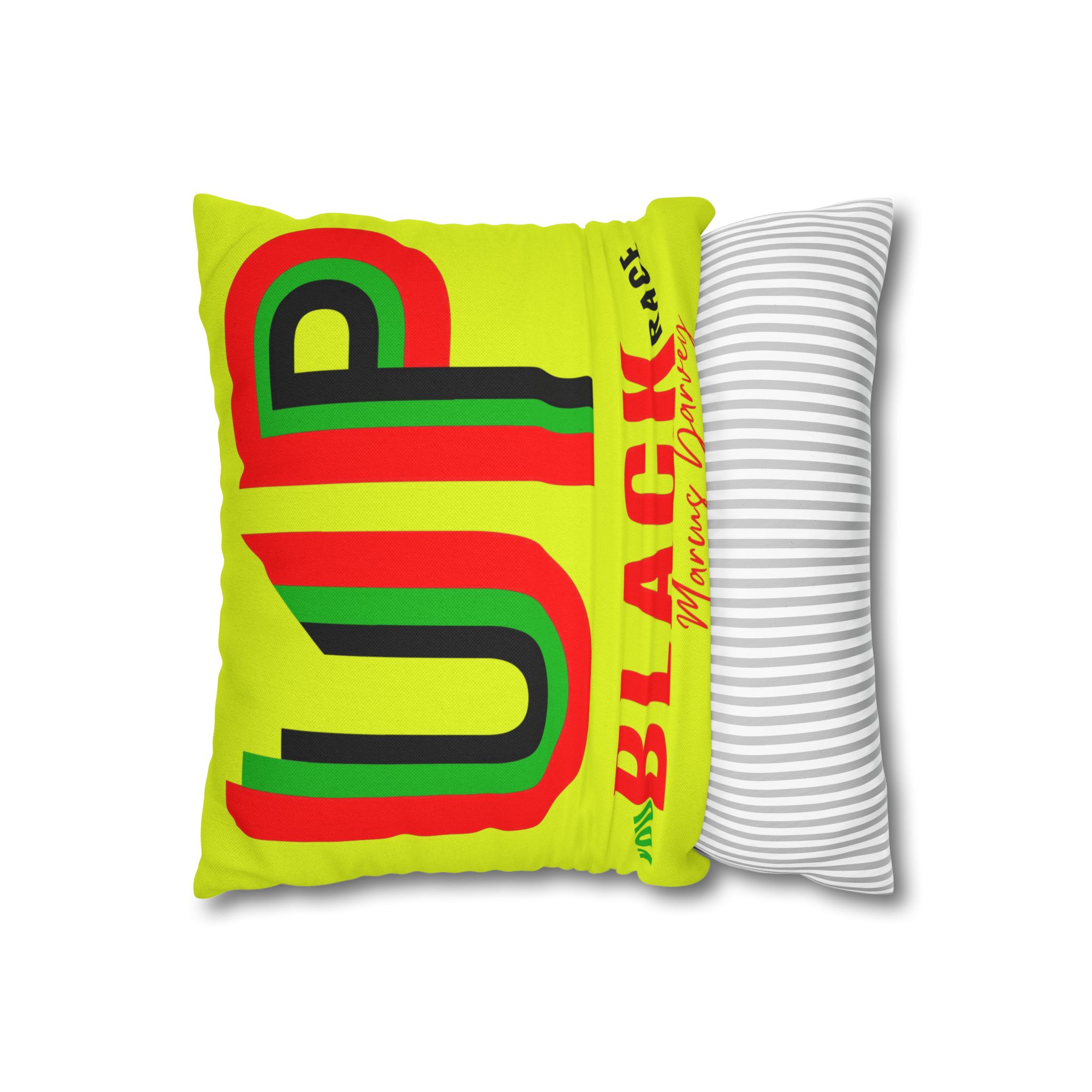 square pillow "up you black race" bold afrocentric accent pillow square pillow "up you black race" bold afrocentric accent pillow