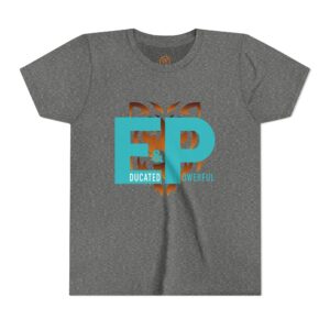 educated powerful boy tee — ep lion graphic kids t‑shirt