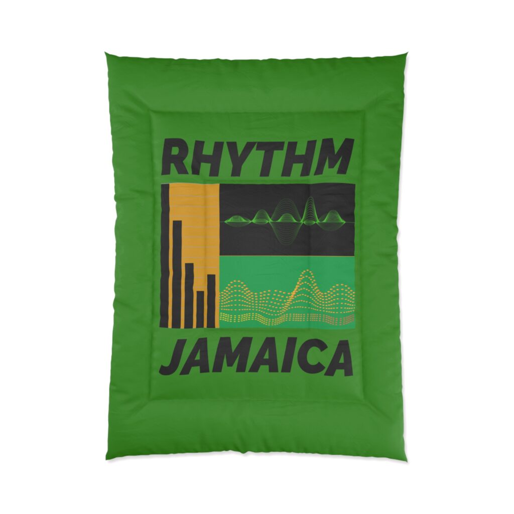 rhythm jamaica comforter reggae inspired green bedding