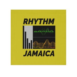 rhythm jamaica face towel — reggae vibe graphic towel