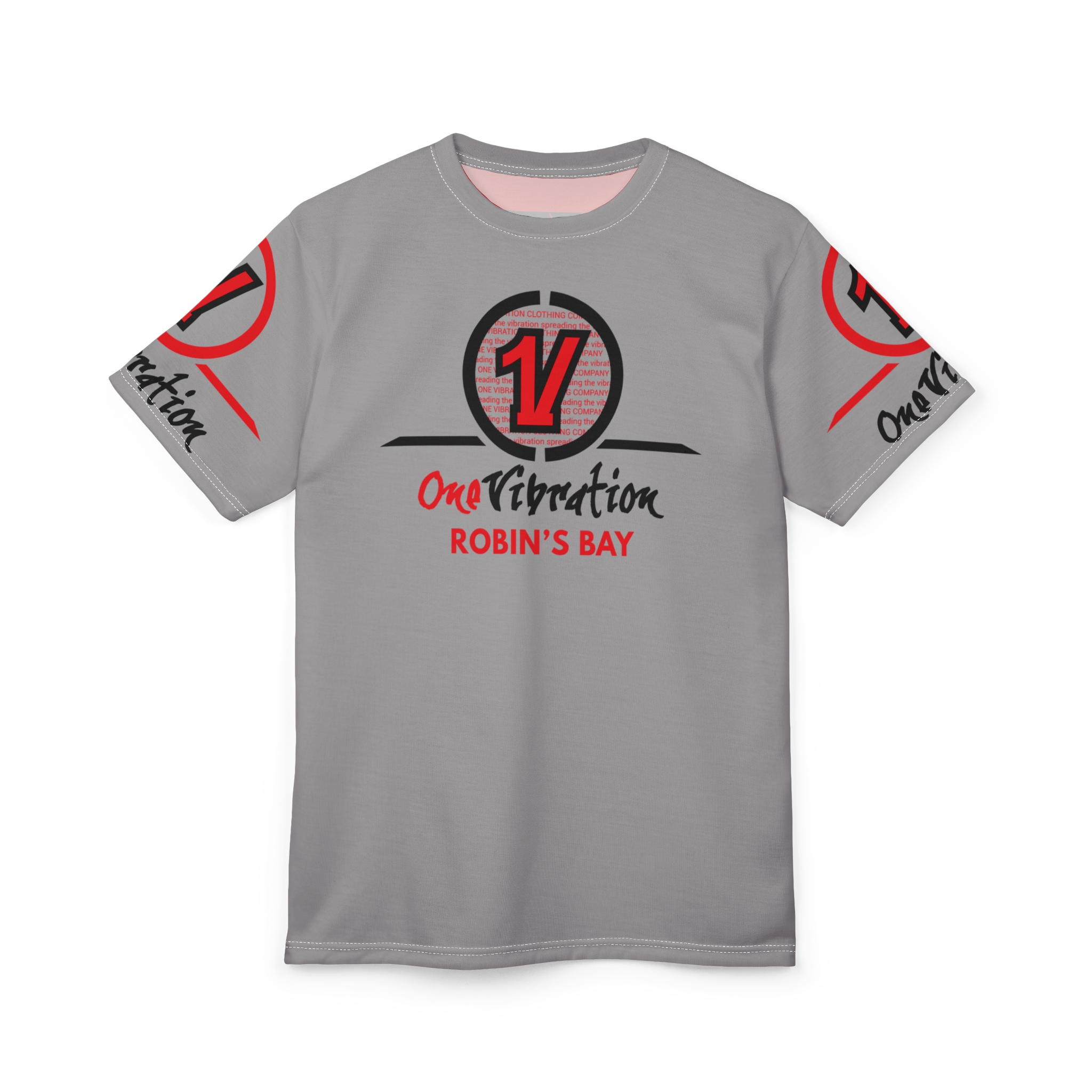 one vibration robin's bay tee — logo graphic all over print shirt one vibration robin's bay tee — logo graphic all over print shirt