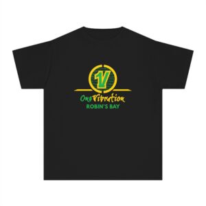 youth tee — one vibration robin's bay logo shirt
