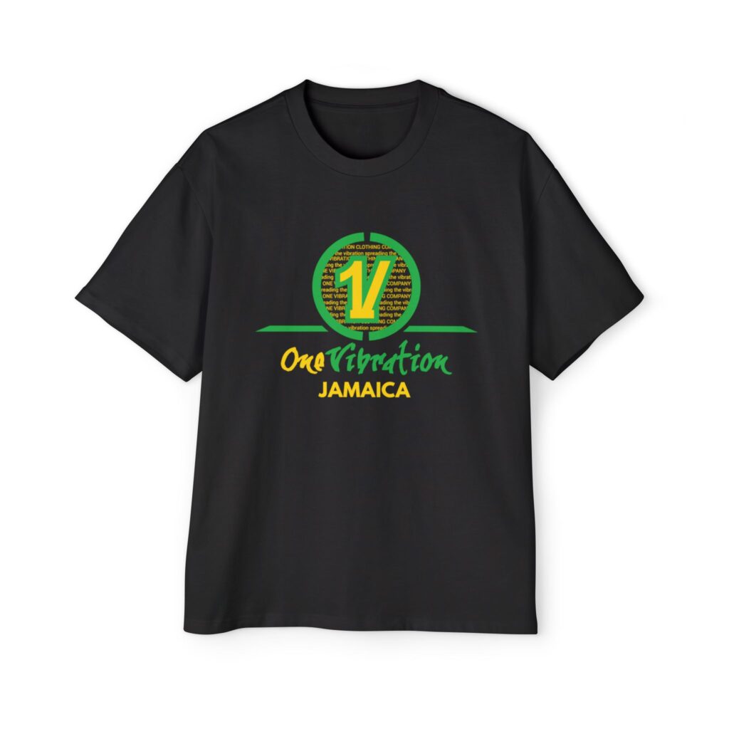 t‑shirt — one vibration jamaica graphic tee