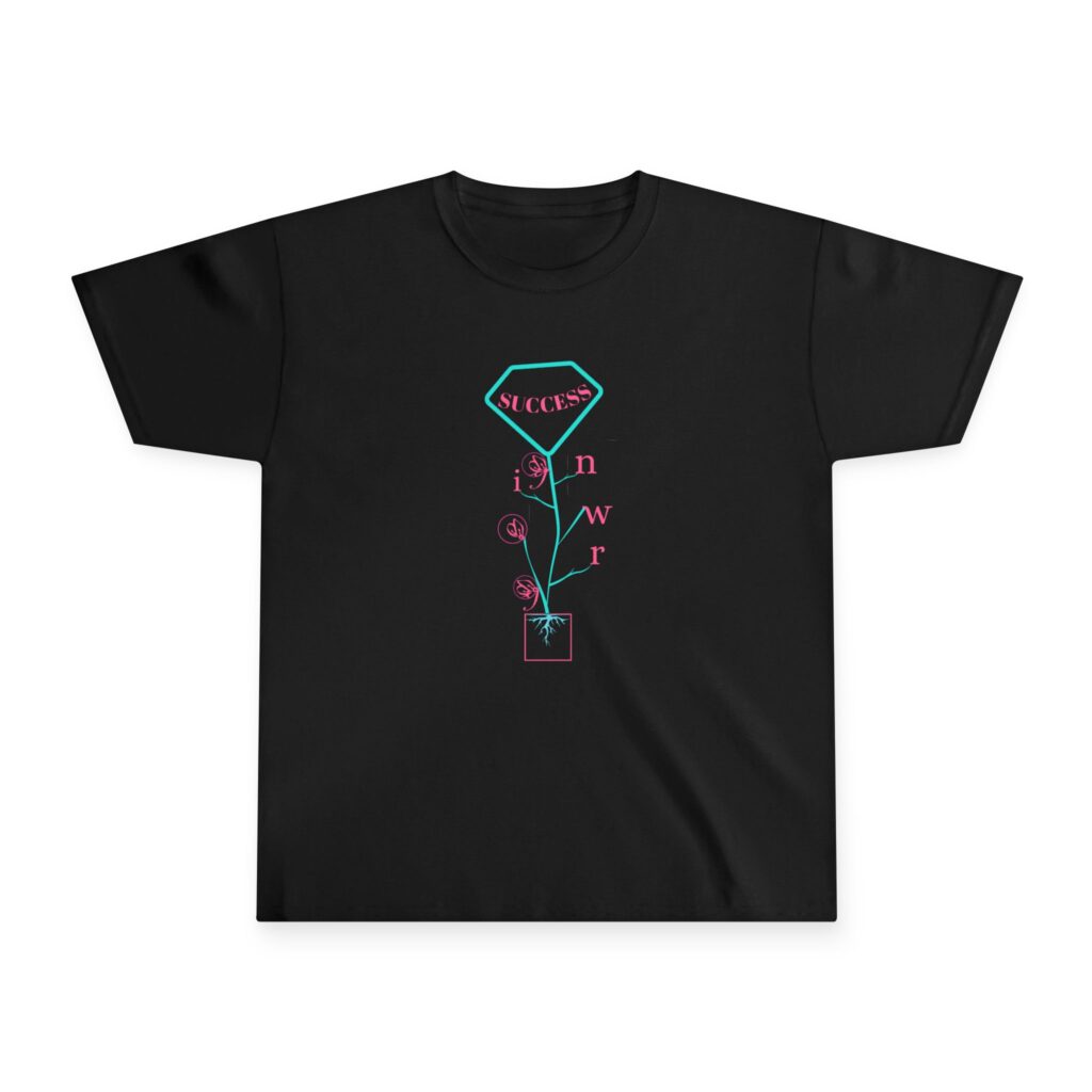 youth tee — “growing success” kids cotton shirt