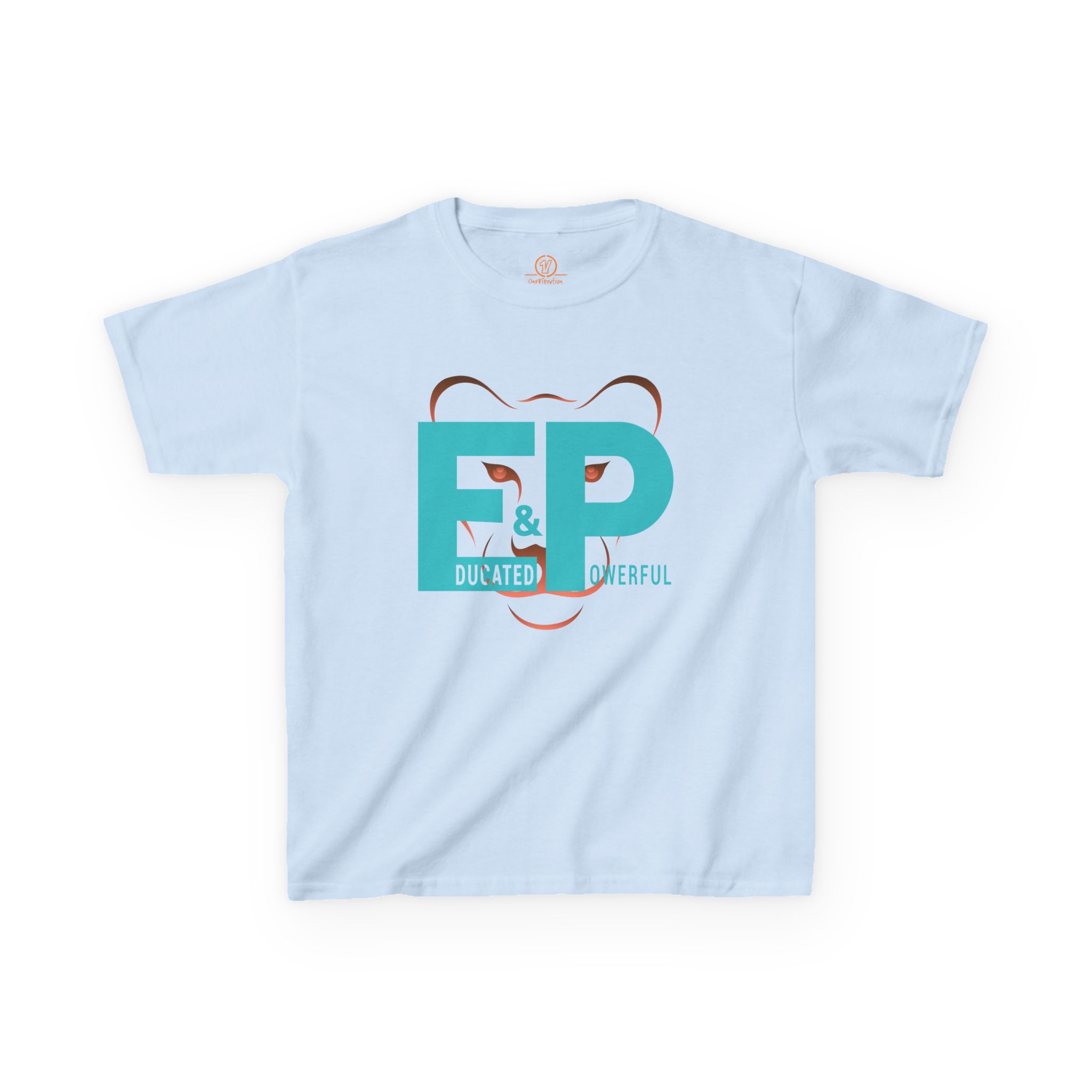 girls tee — "educated & powerful" bold graphic youth t shirt girls tee — "educated & powerful" bold graphic youth t shirt