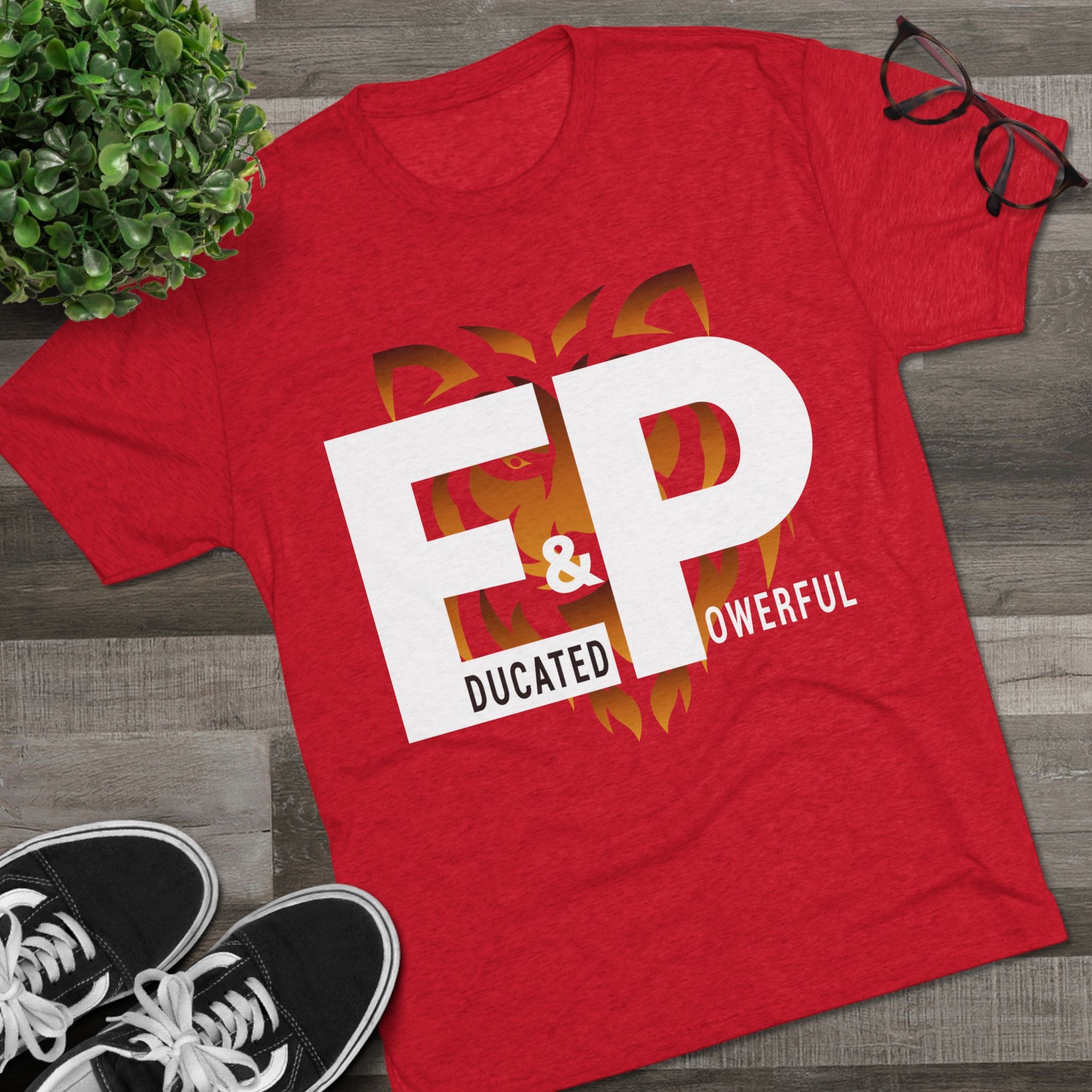 educated & powerful (e&p) tiger graphic tee educated & powerful (e&p) tiger graphic tee