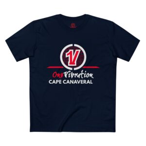 one vibration cape canaveral tee – graphic logo navy t‑shirt