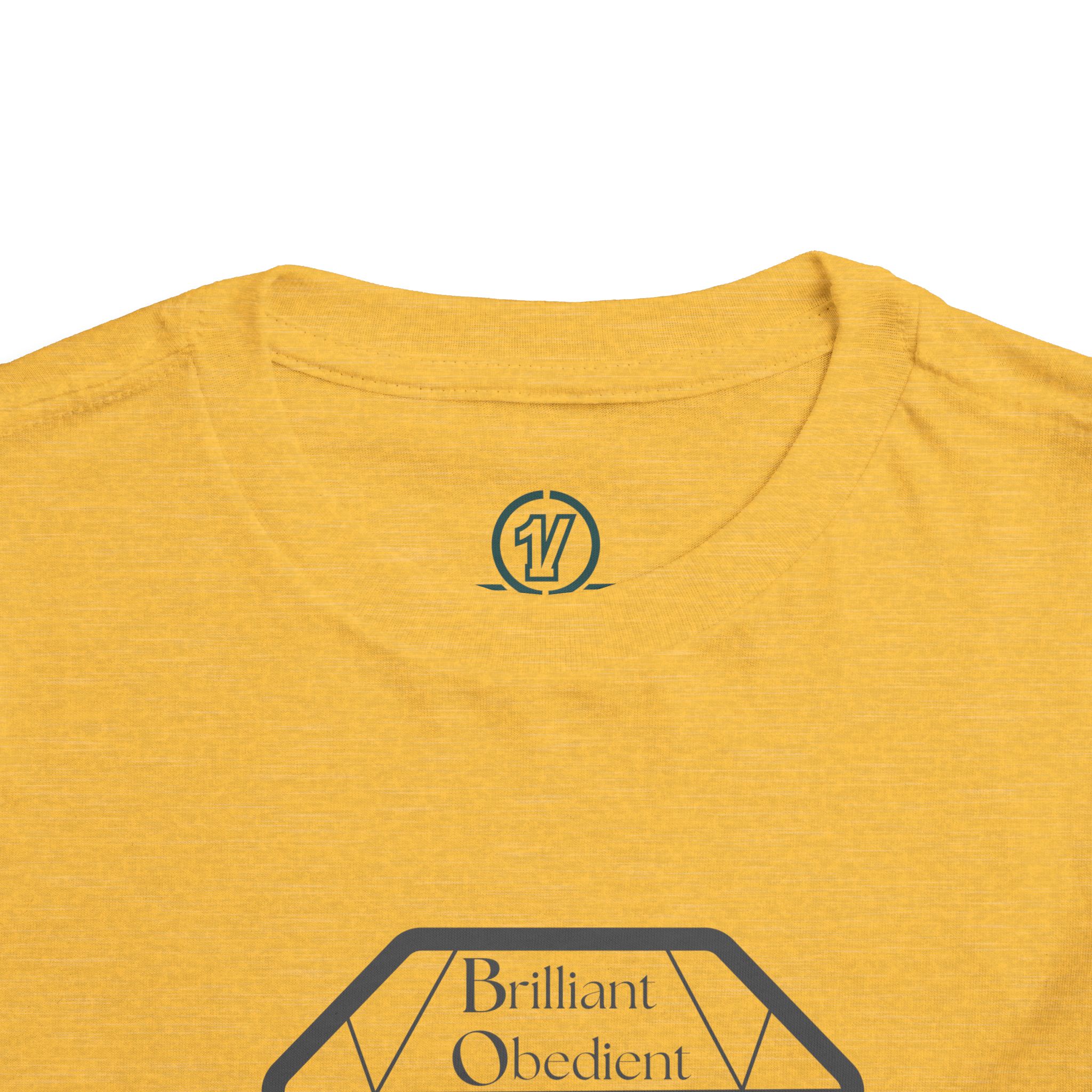 toddler tee — 'brilliant obedient yearning strong' diamond graphic toddler tee — 'brilliant obedient yearning strong' diamond graphic