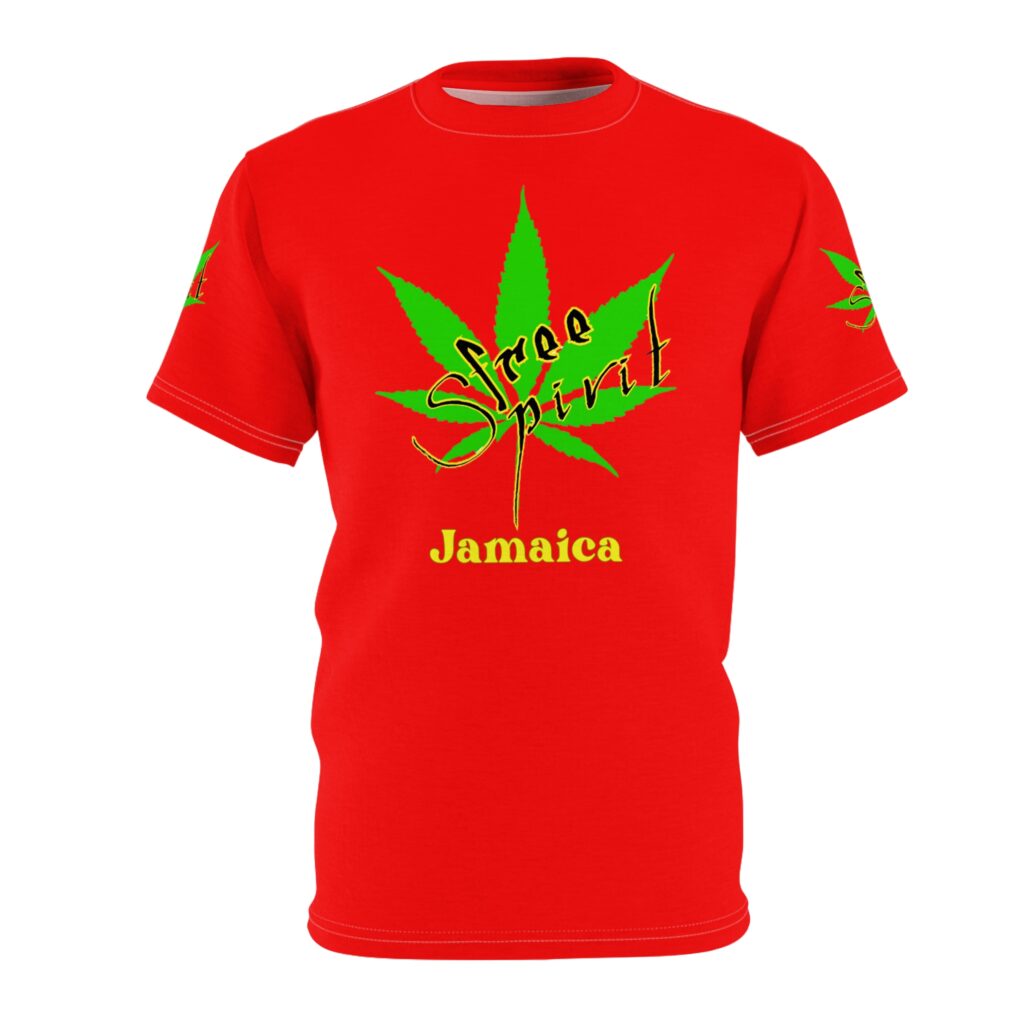 jamaica 'free spirit' leaf t shirt