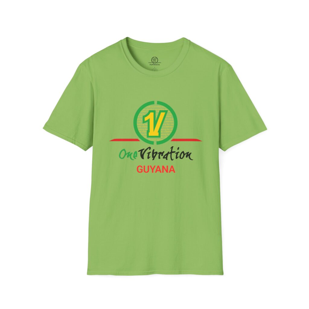 one vibration guyana t shirt — caribbean graphic tee