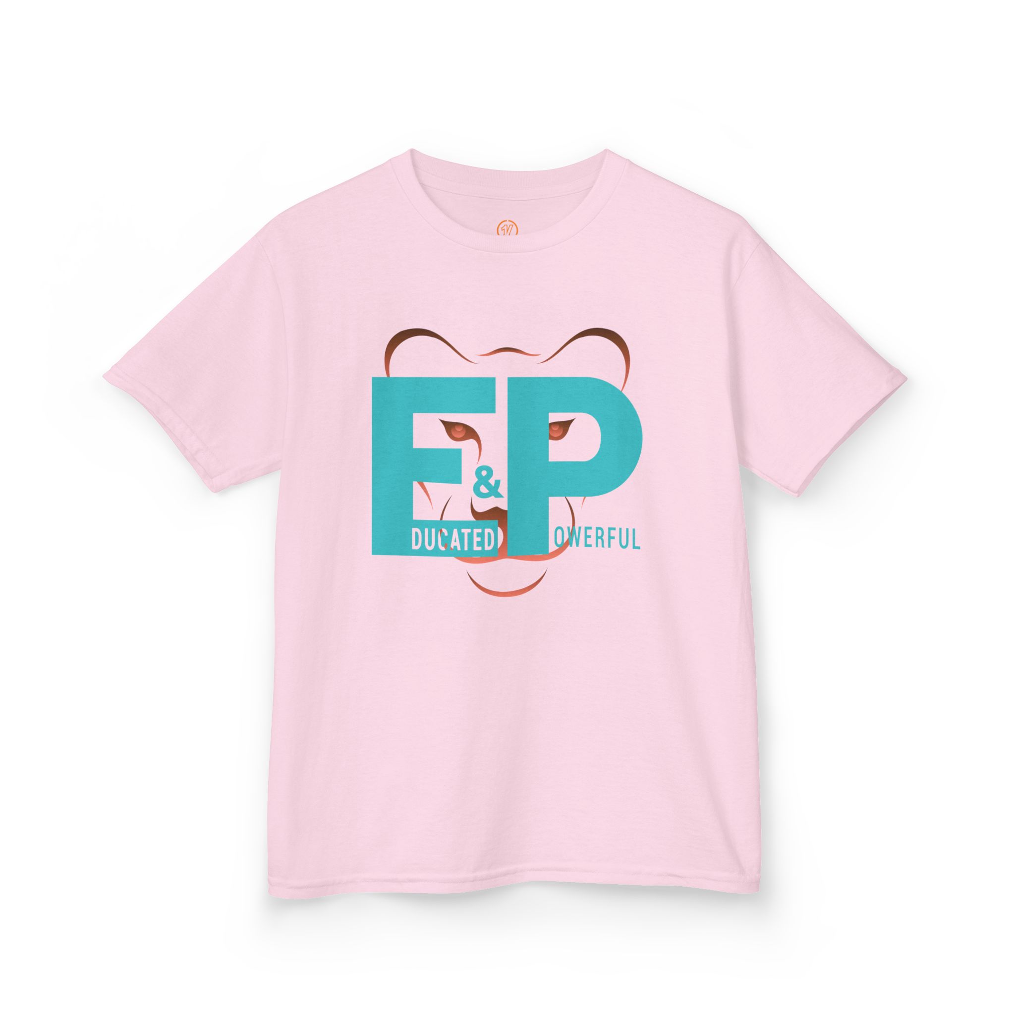 girls tee — "educated & powerful" bold graphic youth t shirt girls tee — "educated & powerful" bold graphic youth t shirt