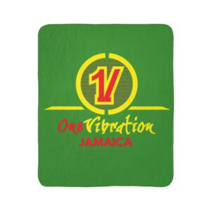 jamaica one vibration fleece sherpa blanket
