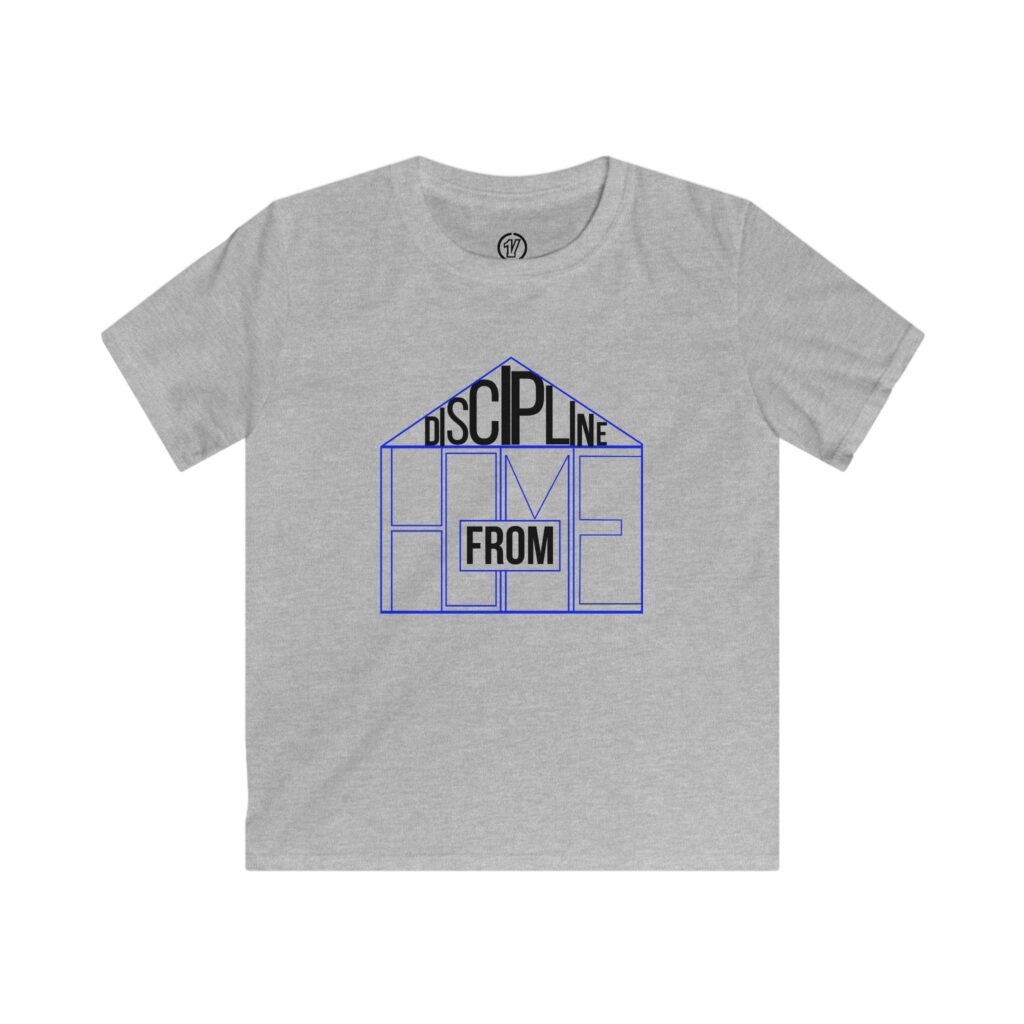 kids t‑shirt — "discipline from home" graphic tee for children