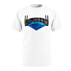 humility build bridges graphic tee — inspirational bridge design