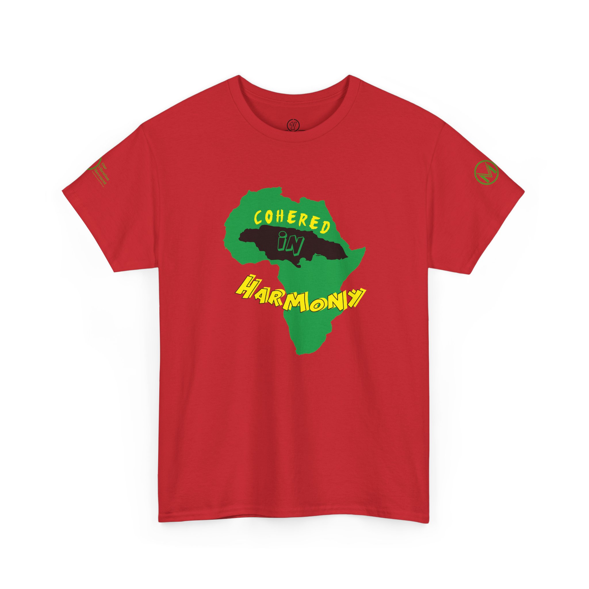 cohered in harmony t shirt — pan african unity tee cohered in harmony t shirt — pan african unity tee