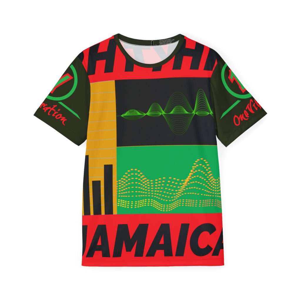 jamaica africa rhythm men's sports jersey — reggae vibes all over print