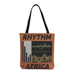 Home rhythm africa woven tote — afrobeat patterned canvas tote bag