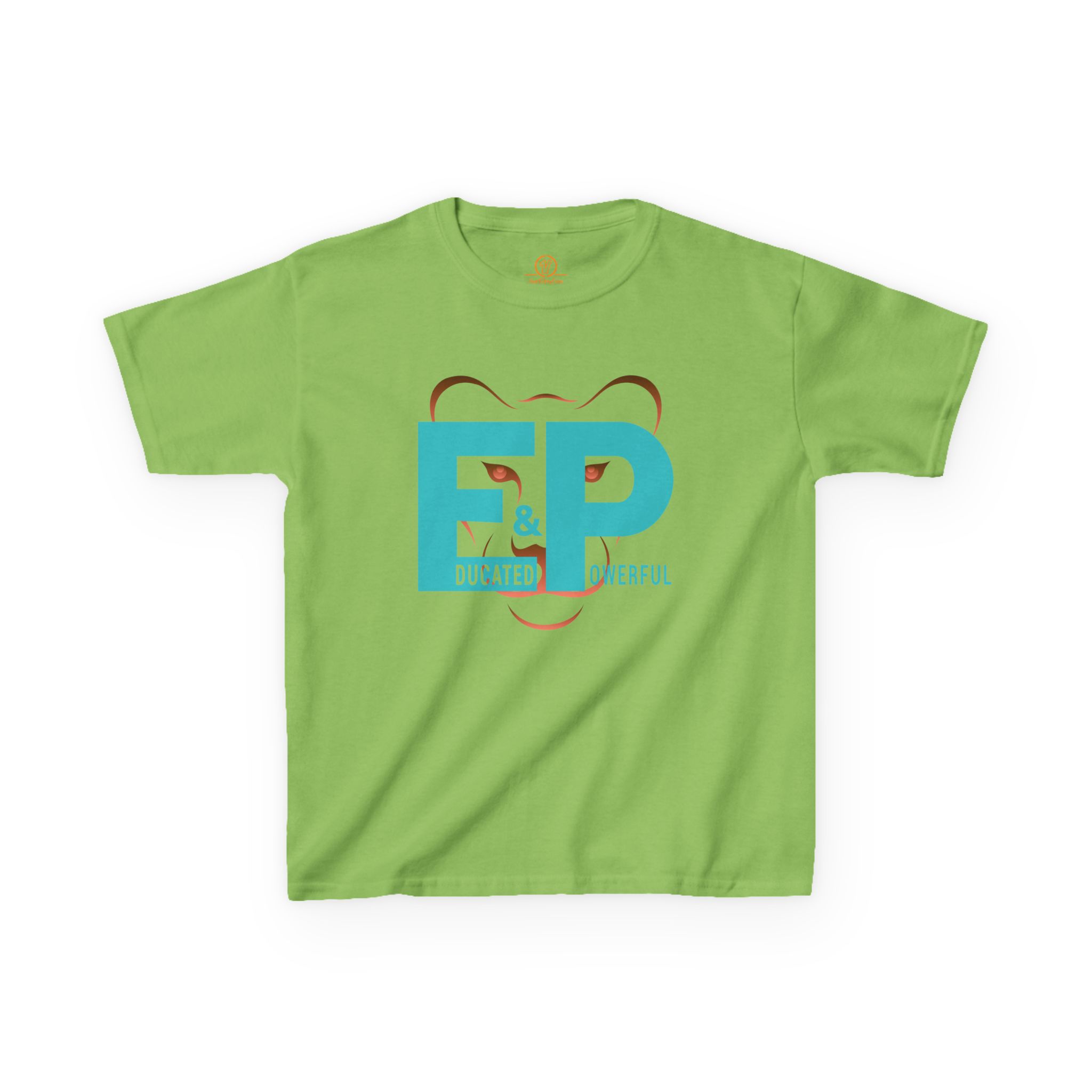 girls tee — "educated & powerful" bold graphic youth t shirt girls tee — "educated & powerful" bold graphic youth t shirt