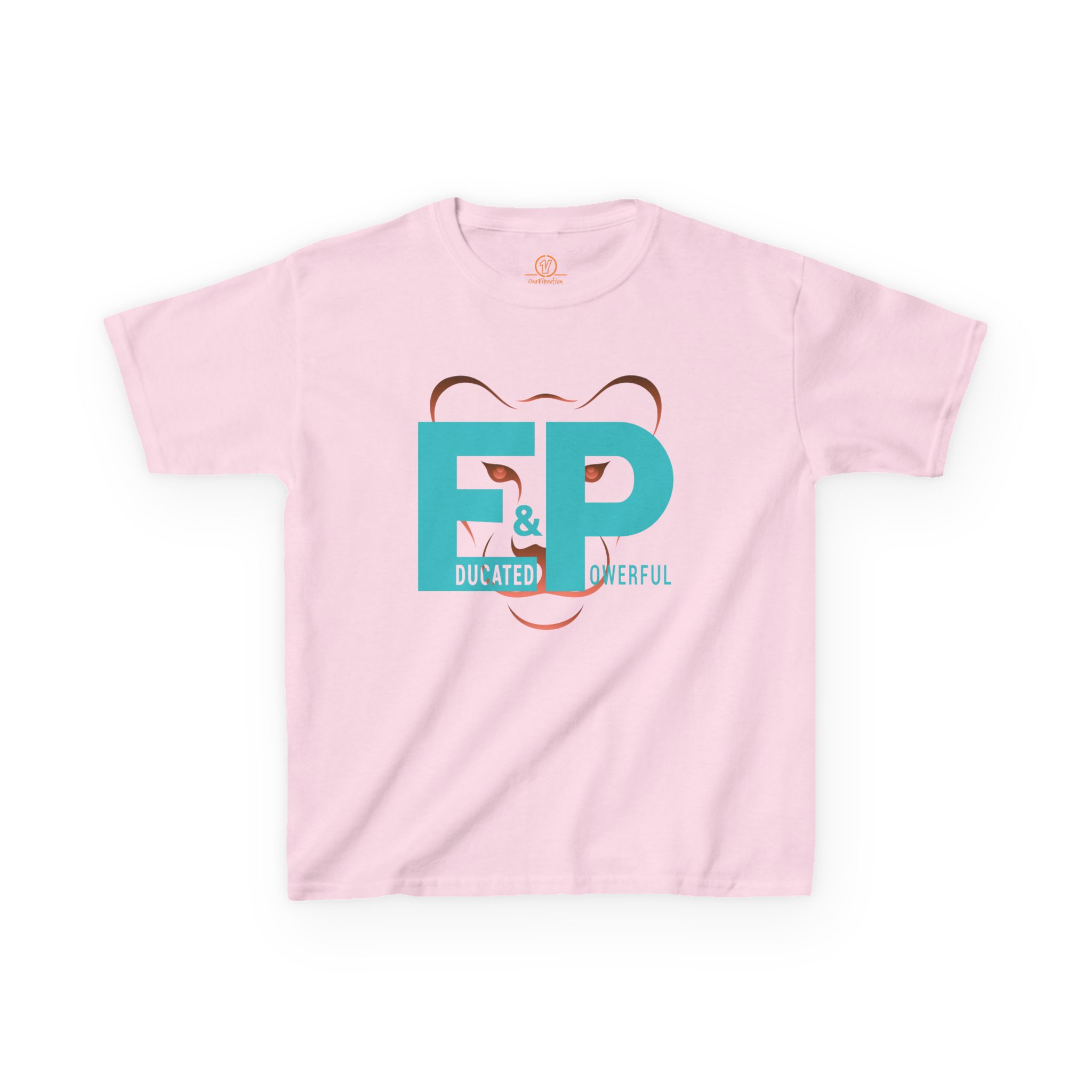 girls tee — "educated & powerful" bold graphic youth t shirt girls tee — "educated & powerful" bold graphic youth t shirt