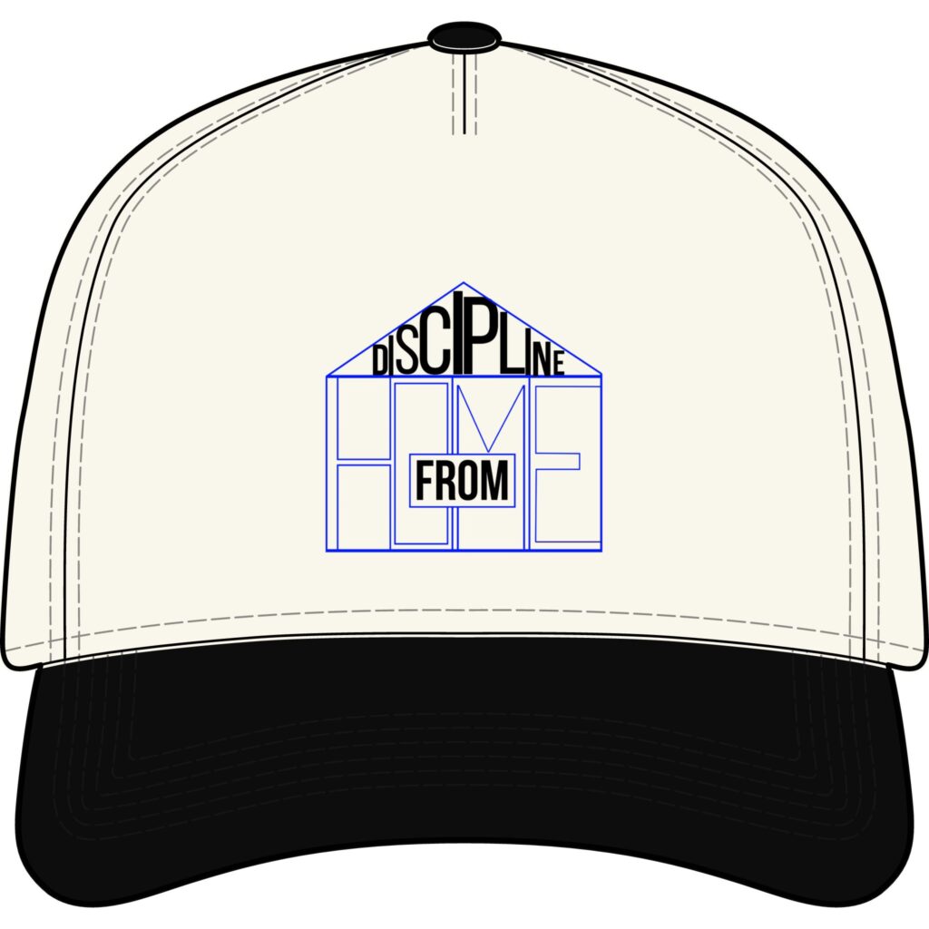 two tone cap — “discipline from home” house logo hat