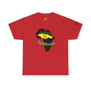 cohered in harmony africa tee – pan african pride graphic t shirt