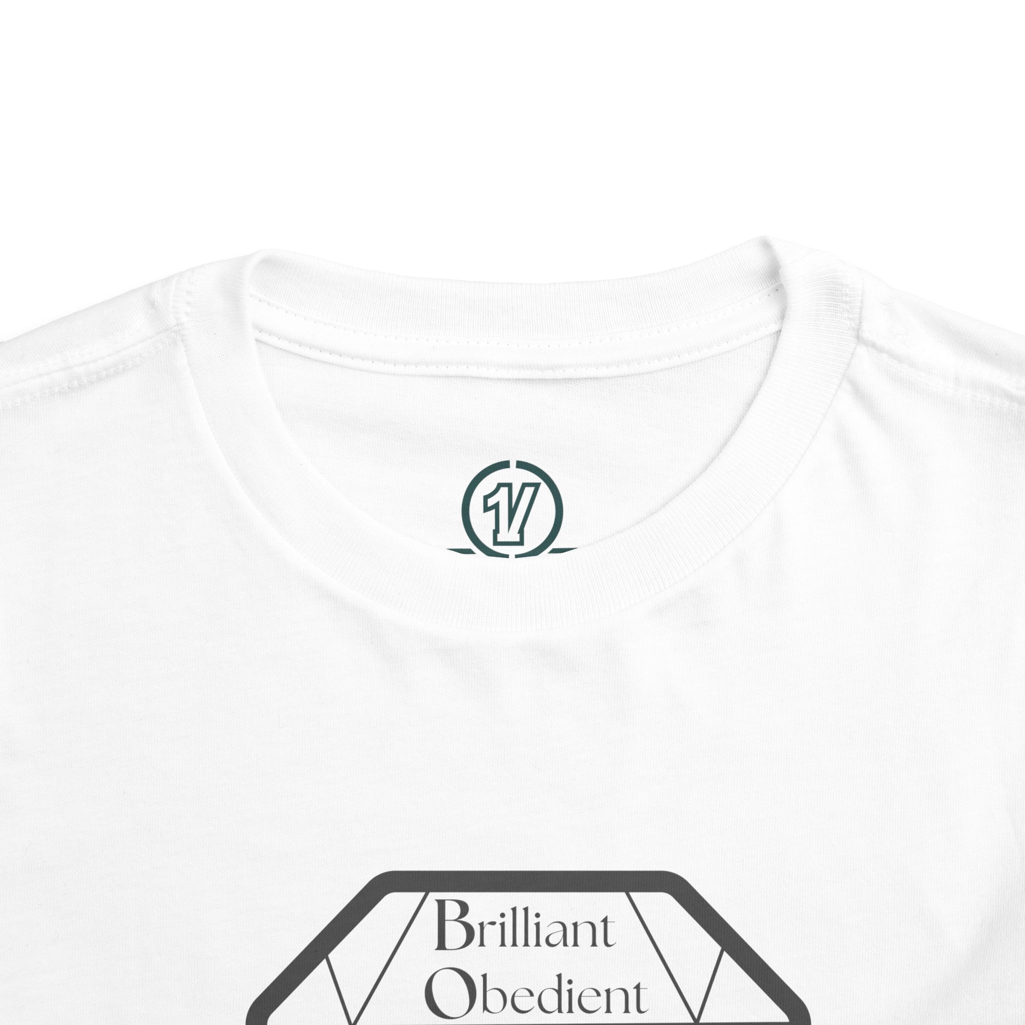 toddler tee — 'brilliant obedient yearning strong' diamond graphic toddler tee — 'brilliant obedient yearning strong' diamond graphic