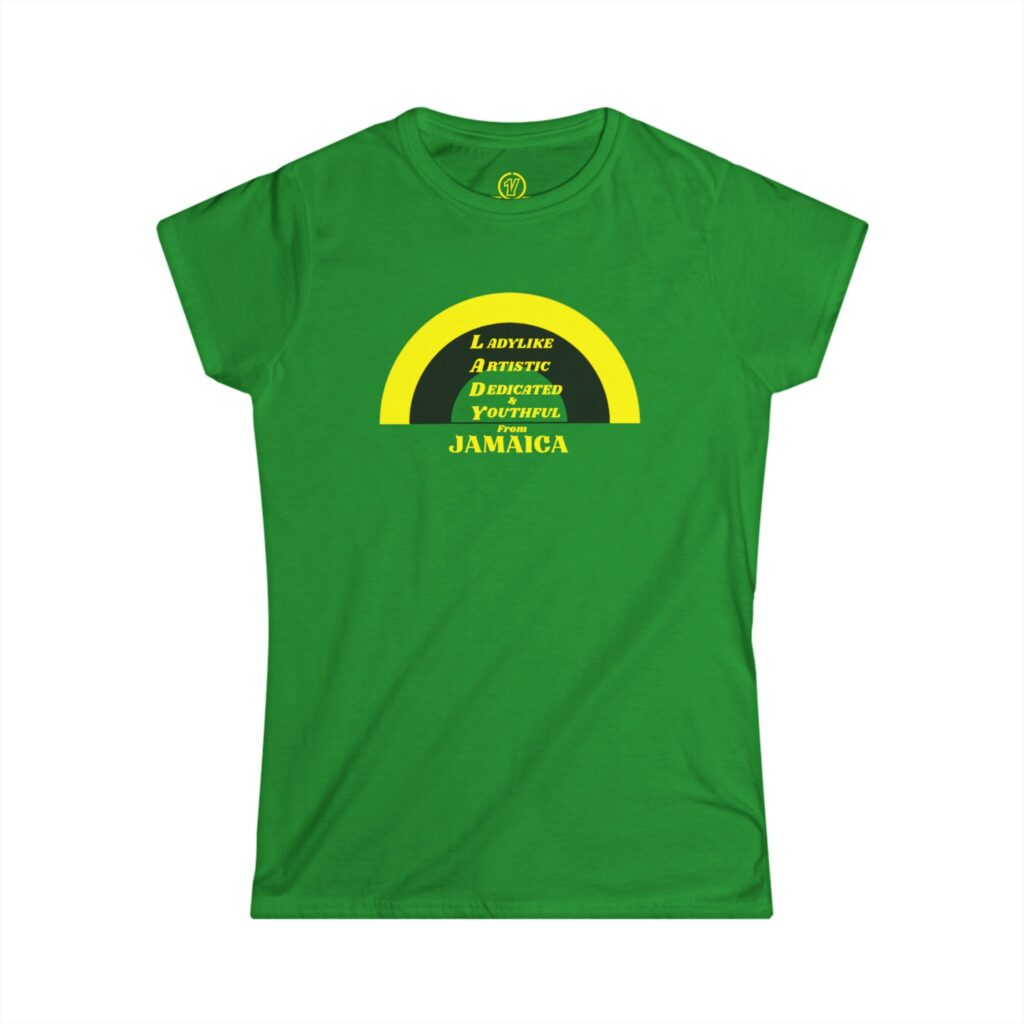 lady acronymtee 'i am my ancestors' retro rainbow design