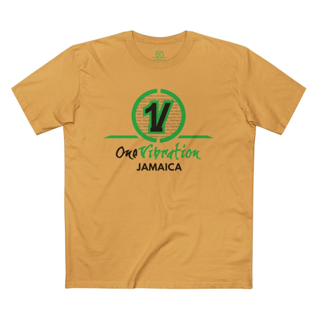 jamaica one vibration tee — reggae inspired graphic t shirt