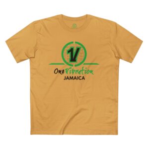 jamaica one vibration tee — reggae inspired graphic t shirt