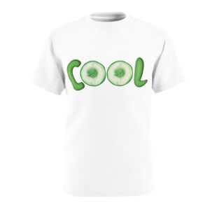 cucumber 'cool' graphic tee — fresh veggie summer t‑shirt