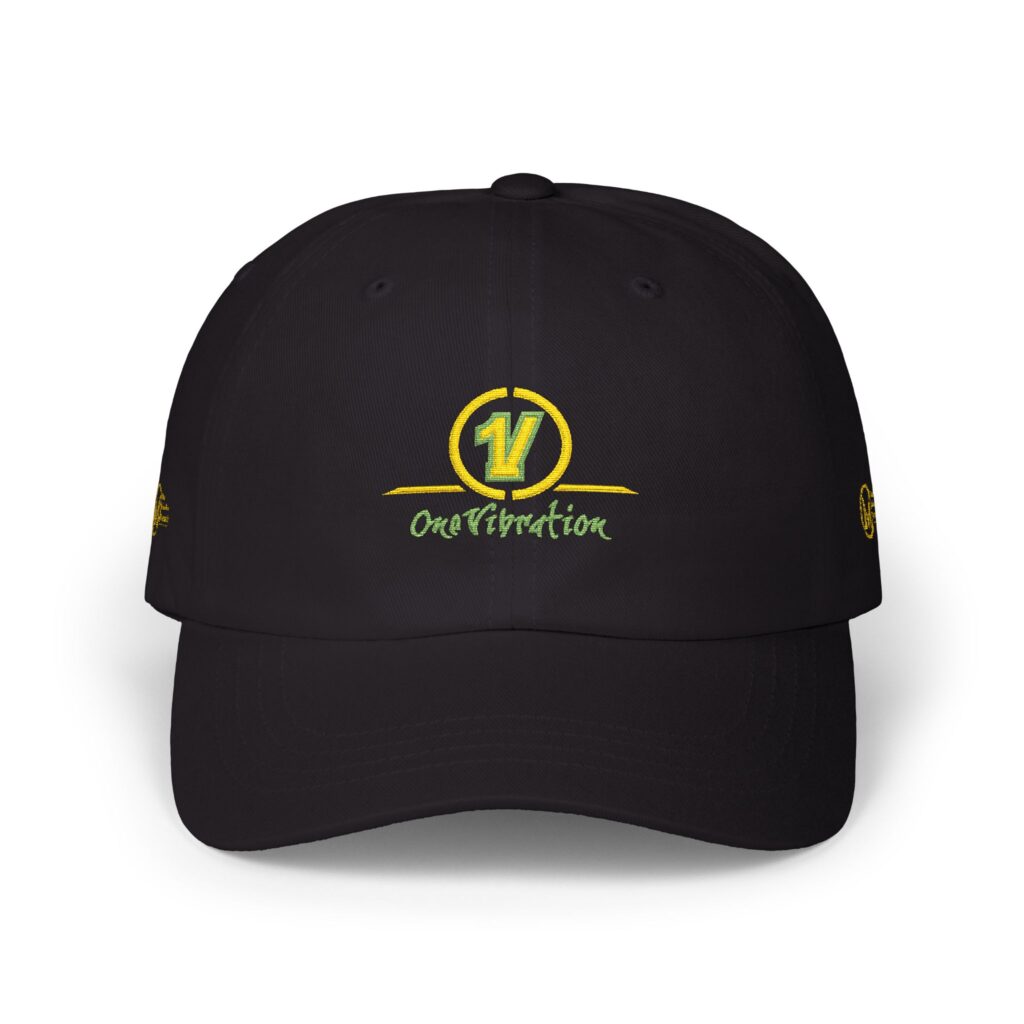 vibes circle embroidered dad cap — classic casual baseball hat
