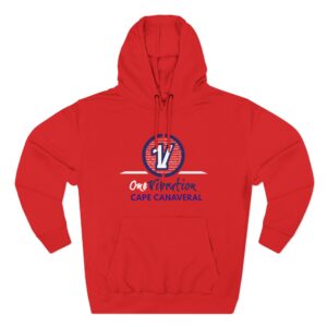 cape canaveral vibration logo hoodie — space shuttle launch crew fleece
