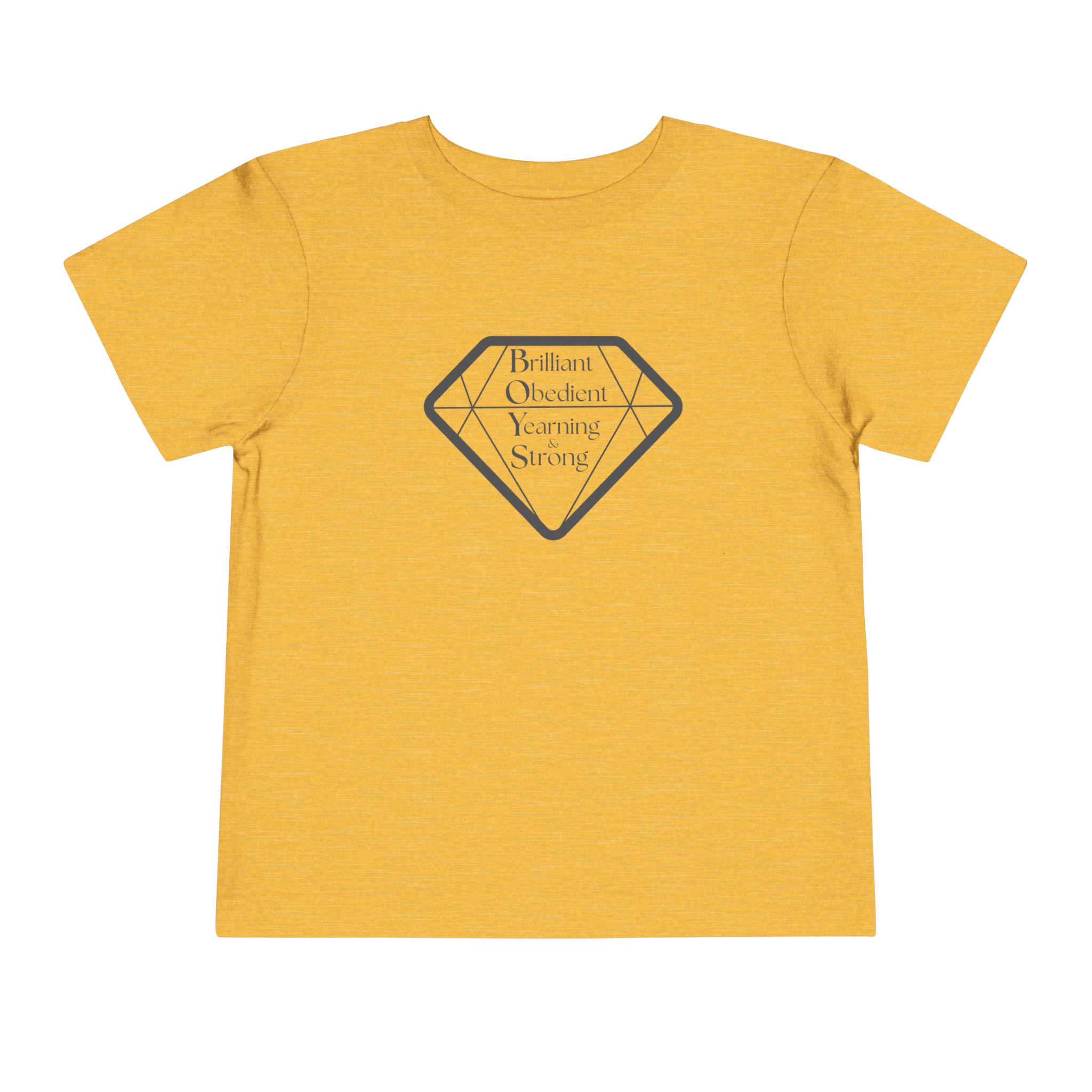 toddler tee — 'brilliant obedient yearning strong' diamond graphic toddler tee — 'brilliant obedient yearning strong' diamond graphic