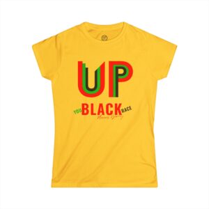 up you black race women's tee — pan african graphic shirt