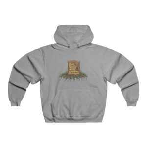 hoodie — 'roots of strength' tombstone graphic hooded sweatshirt