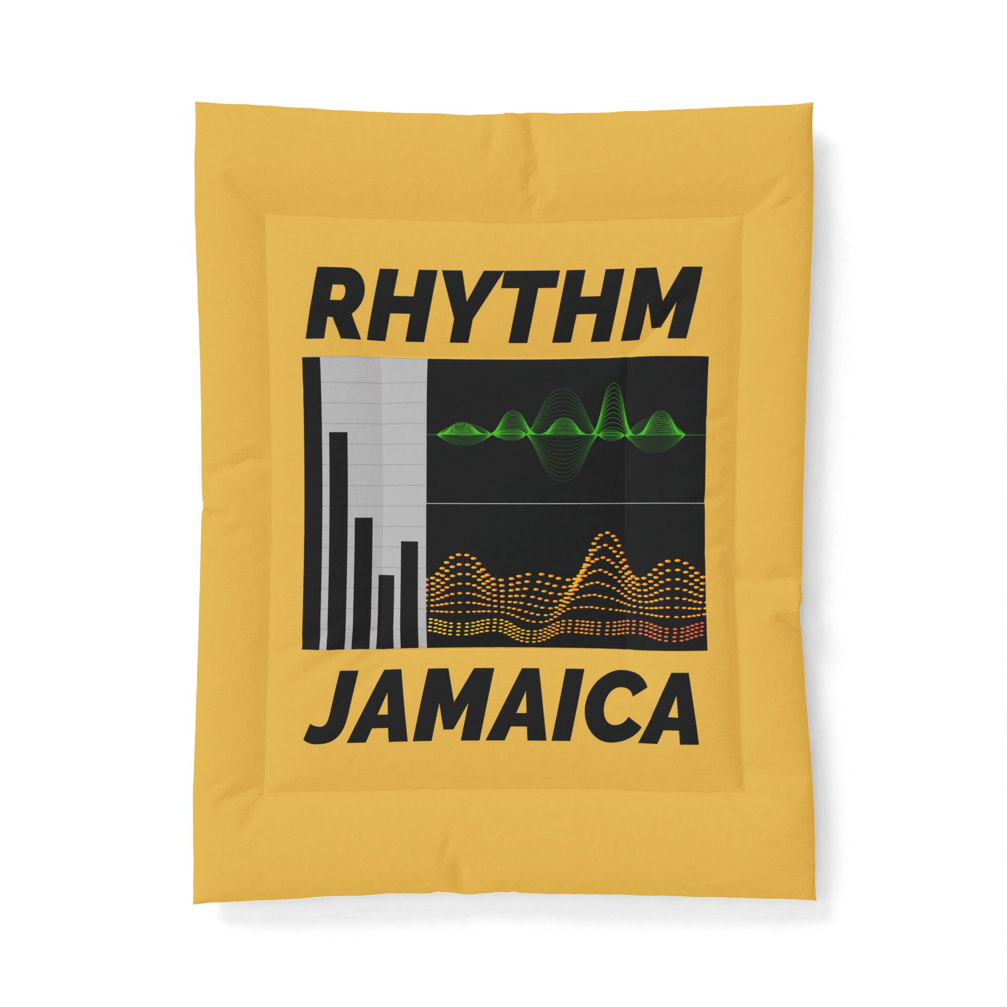 rhythm jamaica cotton comforter reggae wave music graphic bedding rhythm jamaica cotton comforter reggae wave music graphic bedding