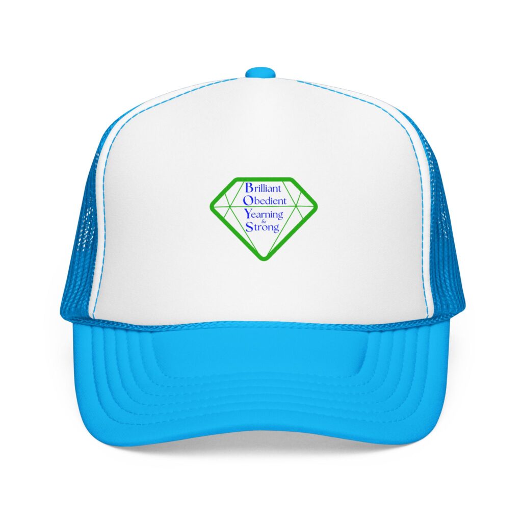 diamond strength trucker hat — brilliant, obedient, yearning, strong design