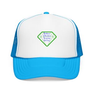 diamond strength trucker hat — brilliant, obedient, yearning, strong design