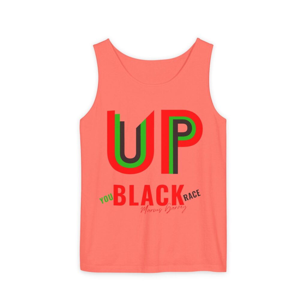 up black pride tank top — "up" retro afrocentric graphic tank