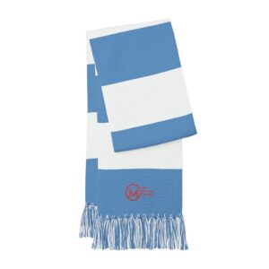 striped spectator scarf — one vibration movement fan scarf
