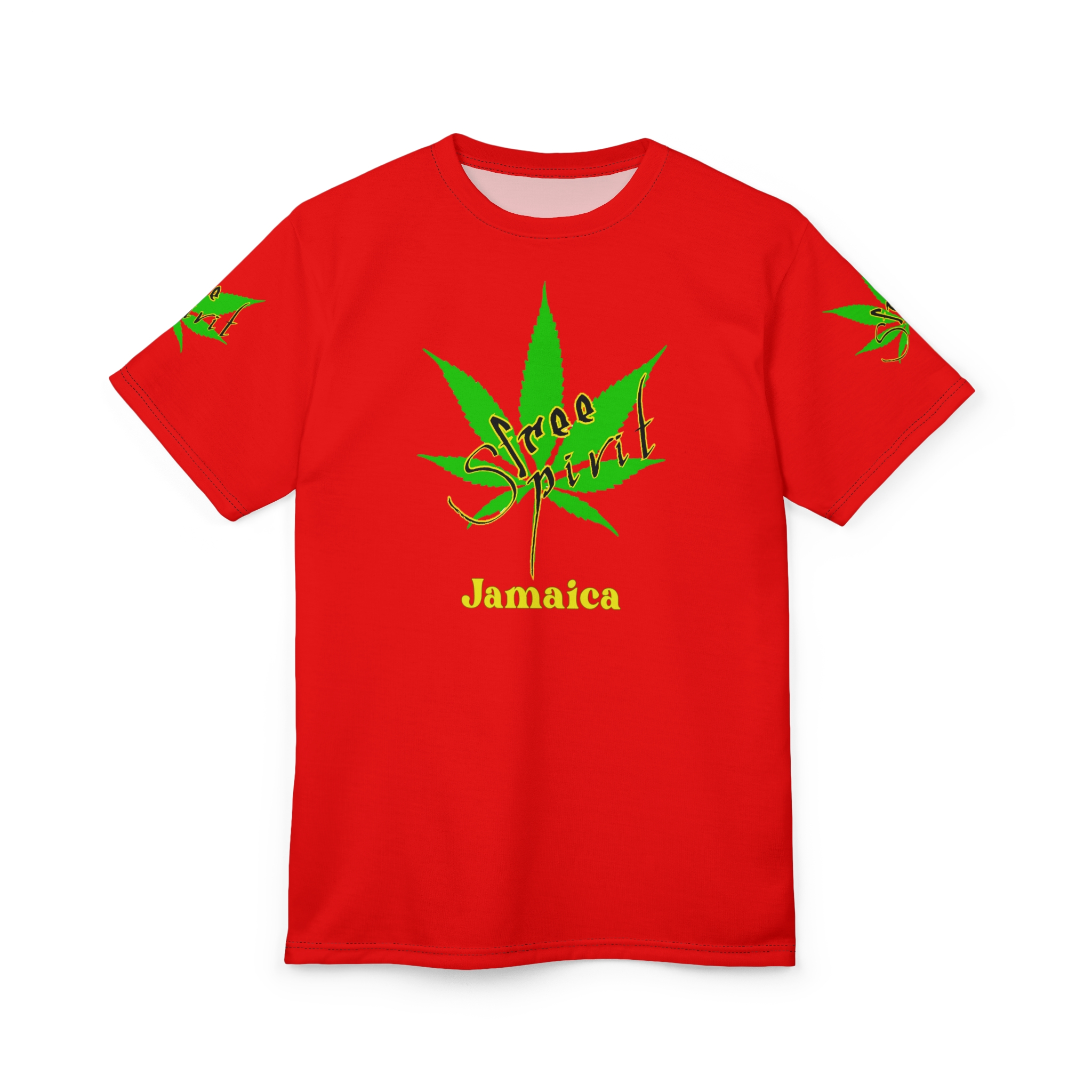 jamaica 'free spirit' leaf t shirt jamaica 'free spirit' leaf t shirt