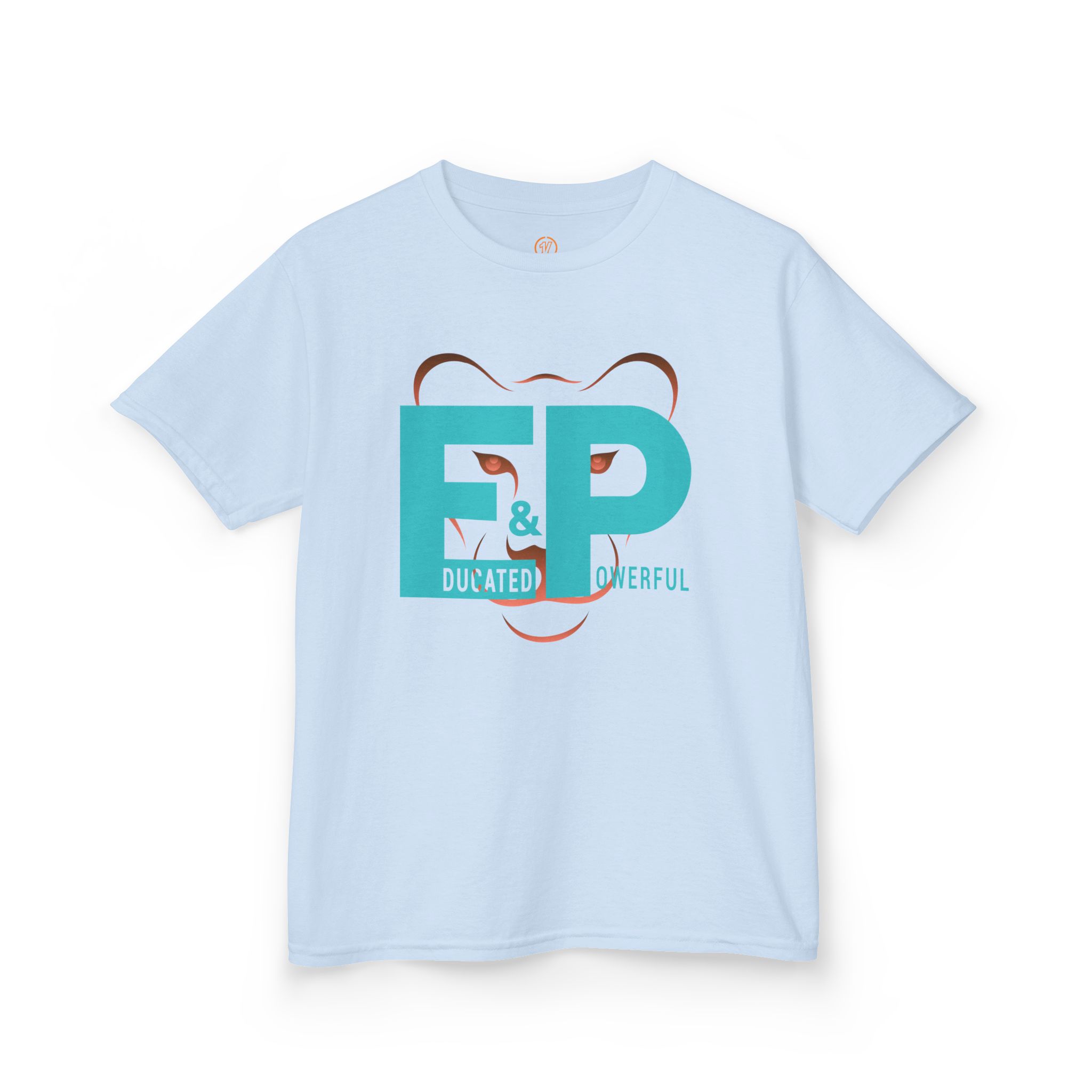girls tee — "educated & powerful" bold graphic youth t shirt girls tee — "educated & powerful" bold graphic youth t shirt