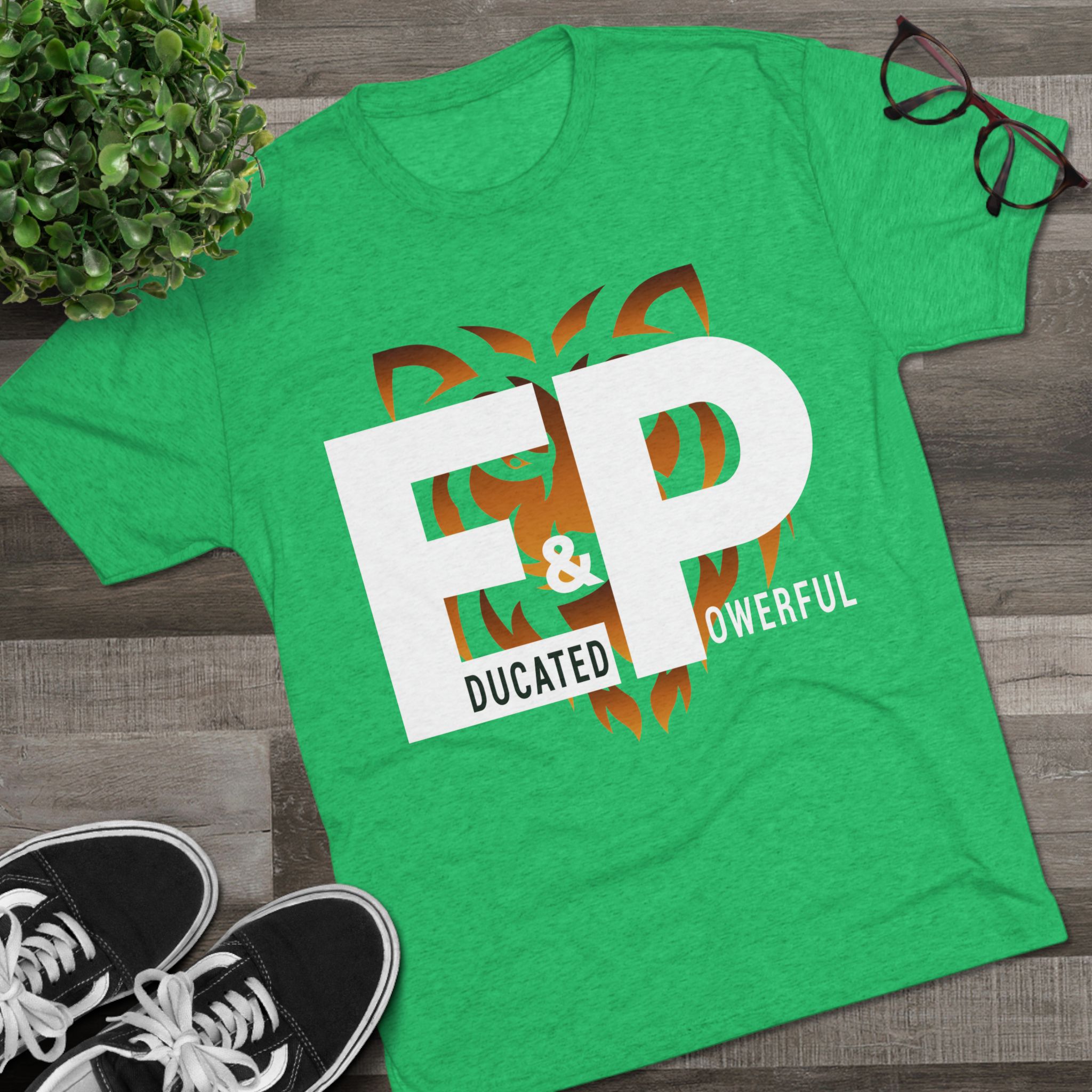 educated & powerful (e&p) tiger graphic tee educated & powerful (e&p) tiger graphic tee