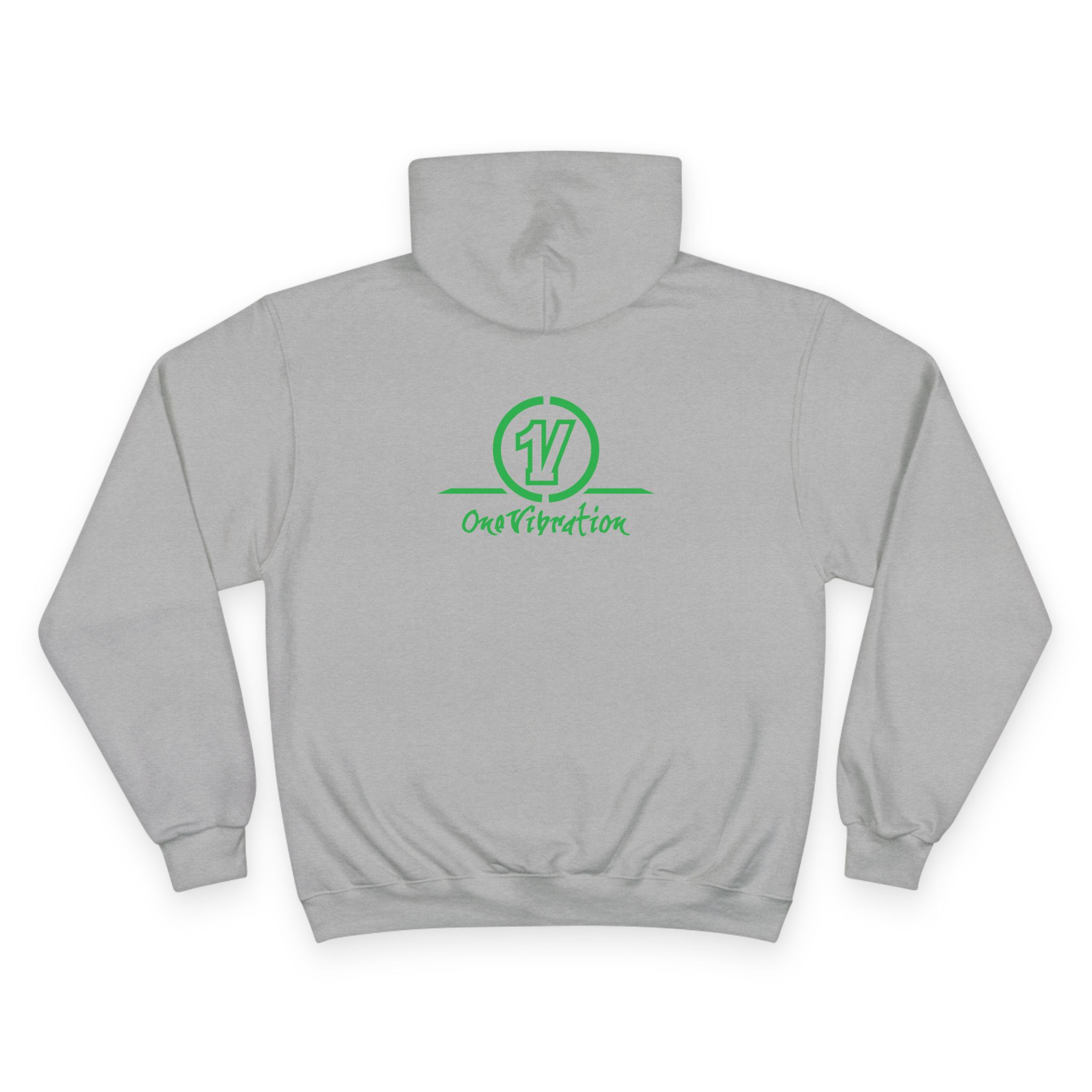 champion hoodie — "one vibration guyana" logo pullover champion hoodie — "one vibration guyana" logo pullover